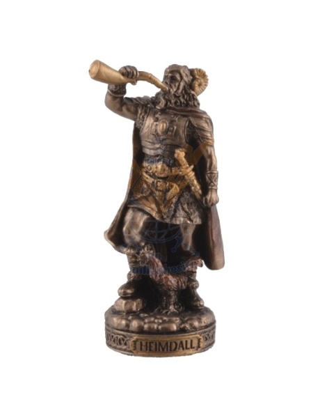 Mini statueta zeu nordic Heimdall 9 cm