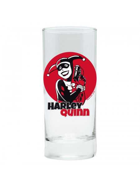 Pahar sticla licenta DC Comics - Harley Quinn 14 cm, 290 ml