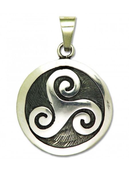 Pandantiv amuleta din argint Rob Ray Simboluri Mistice - Triskelion