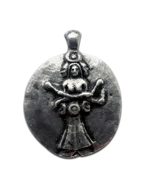 Pandantiv cu lantisor Zeita Hecate – Talismanul Transformarii si Reinnoirii, 2.5cm