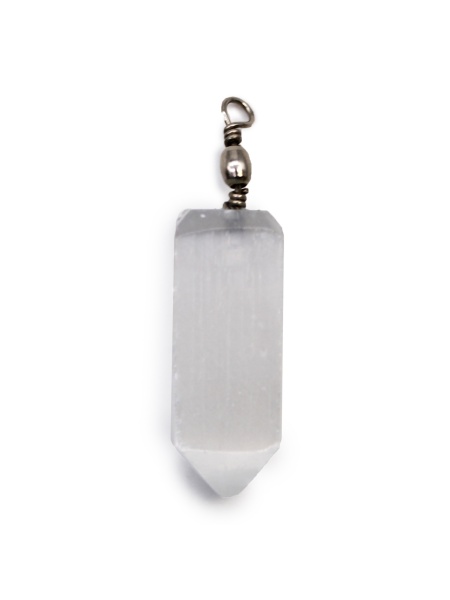 Pandantiv in forma de obelisc din Selenit, talisman pentru Purificare 5cm