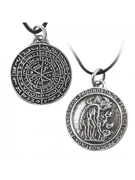 Pandantiv talisman argint Prognostikon 2.7cm