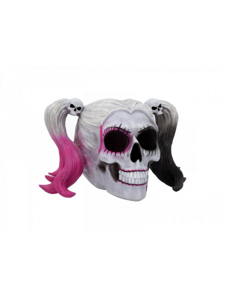 Statueta craniu Harley Quinn Micul Monstru 21 cm