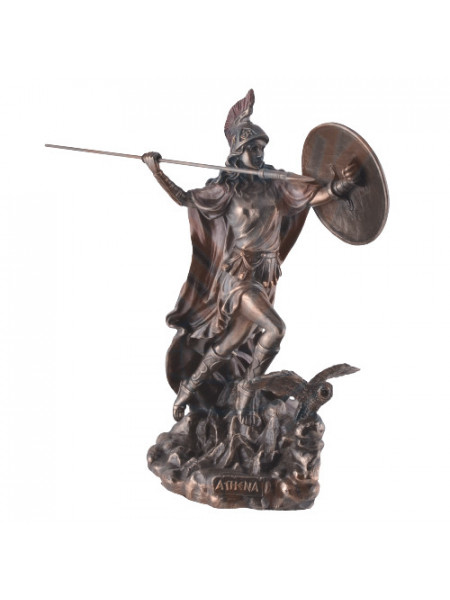Statueta mitologica Zeita Atena cu sulita 22cm