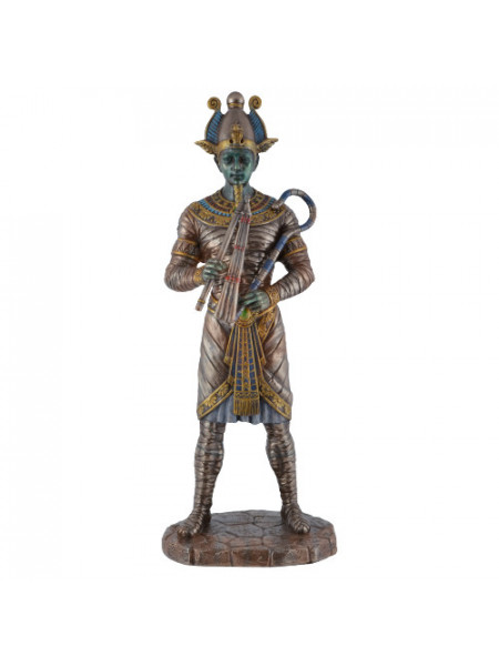 Statueta rasina si bronz, mitologia egipteana, zeul Osiris 27cm