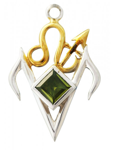 Talisman argint cu peridot Libera
