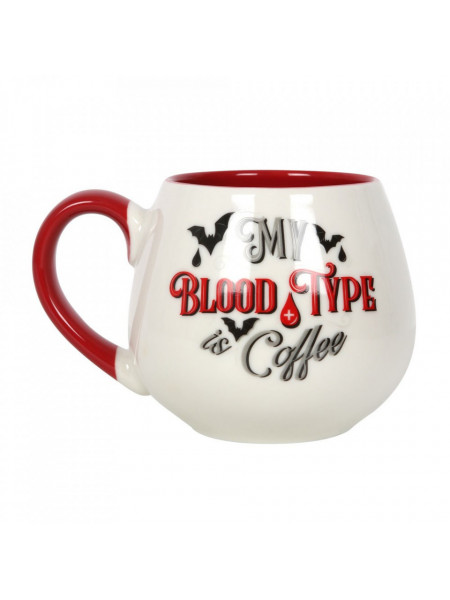 Cana ceramica My Blood Type is Coffee, capacitate 500 ml