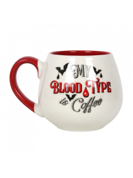Cana ceramica Victorian Vampire - My Blood Type is Coffee, capacitate 500 ml