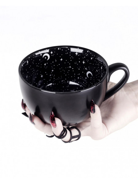 Cana gotica din portelan in cutie cadou Midnight, 500ml