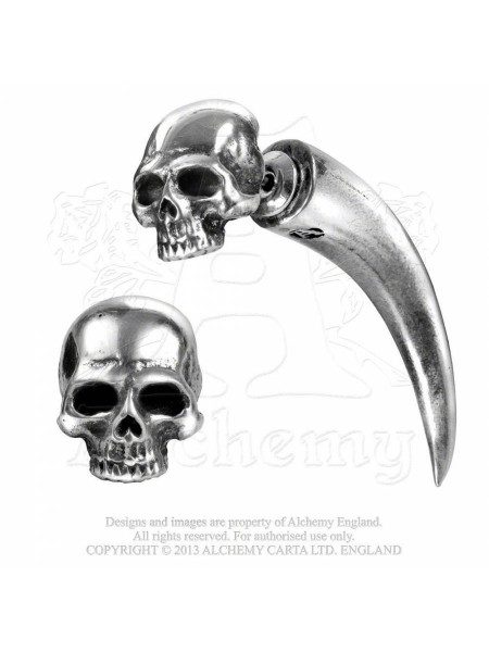 Cercel False Stretcher Tomb Skull Horn