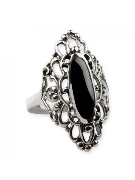 Inel argint Ornament cu onix 3cm