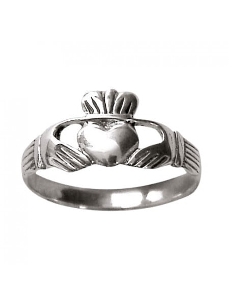 Inel argint pentru indragostiti Claddagh