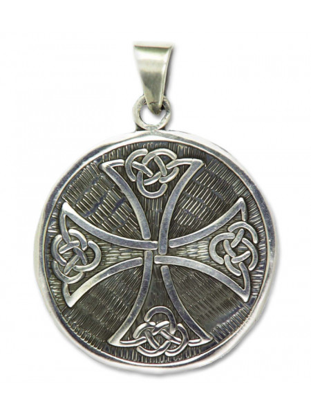Pandantiv amuleta din argint pentru intuitie Rob Ray Simboluri Mistice - Cruce Celtica