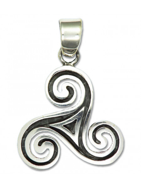 Pandantiv amuleta din argint Rob Ray Simboluri Mistice - Spirala Vietii
