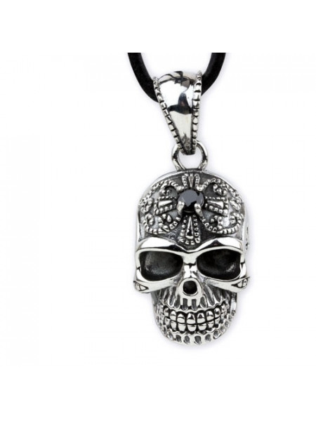 Pandantiv argint Craniu cu Zirconii 3.3cm