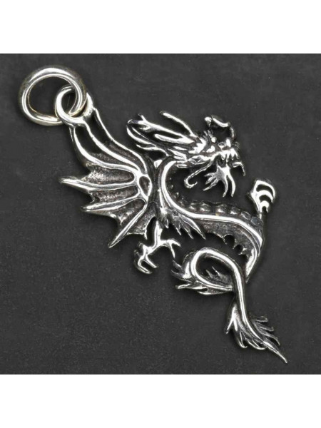 Pandantiv argint Dragon Fioros 4.5cm
