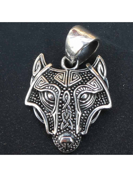 Pandantiv argint lupul Fenrir, 2.4cm