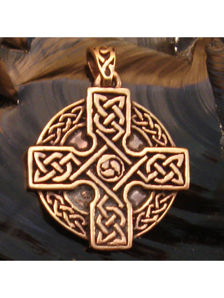 Pandantiv bronz Cruce Celtica 4cm