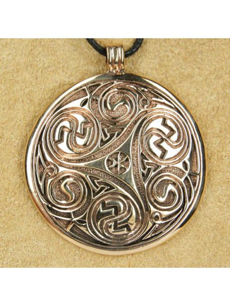 Pandantiv bronz Triskelion rotund 5.7cm