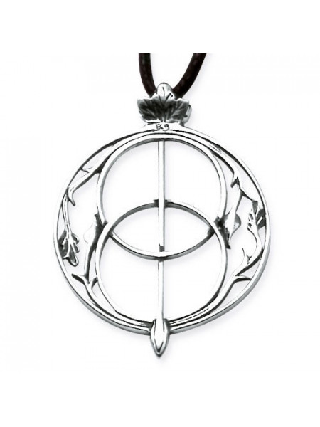 Pandantiv celtic argint Fantana Sfantului Graal 4.6cm