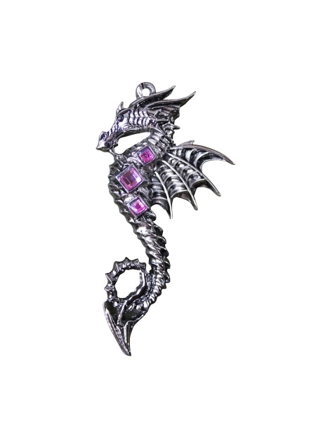 Pandantiv cu lantisor Dragonul Marii, Talisman pentru Creativitate 4.5 cm