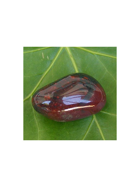 Piatra semipretioasa Bloodstone - Heliotrope, 1 buc de 2.5 - 3.5 cm