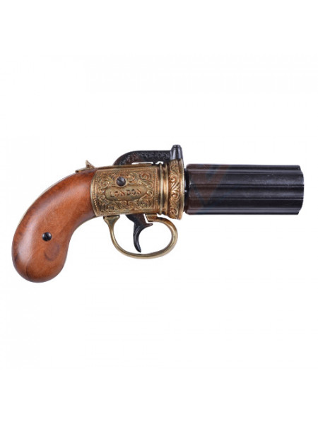 Pistol decorativ Pepperbox 23cm