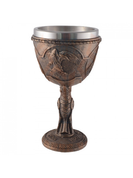 Pocal viking Corbii lui Odin (Huginn si Muninn ) 20 cm