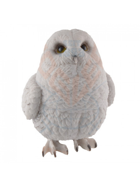 Statueta bufnita polara Intelepciunea Iernii 18 cm