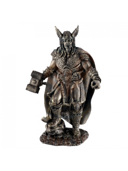 Statueta zeu nordic Thor - Zeul Tunetului 24cm