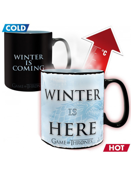 Cana ceramica termosensibila licenta Game of Thrones - Winter is Here 460 ml