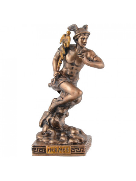 Mini statueta mitologica zeul Hermes 9 cm