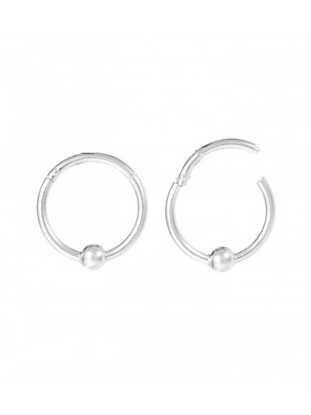 O bucata cercel piercing din argint Tortita 8 mm
