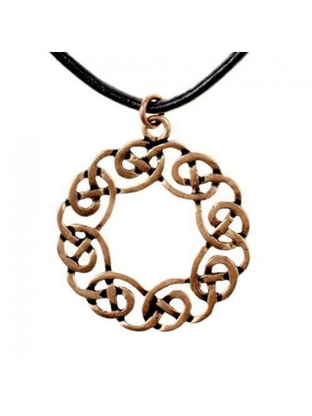 Pandantiv din bronz Coroana din nod celtic