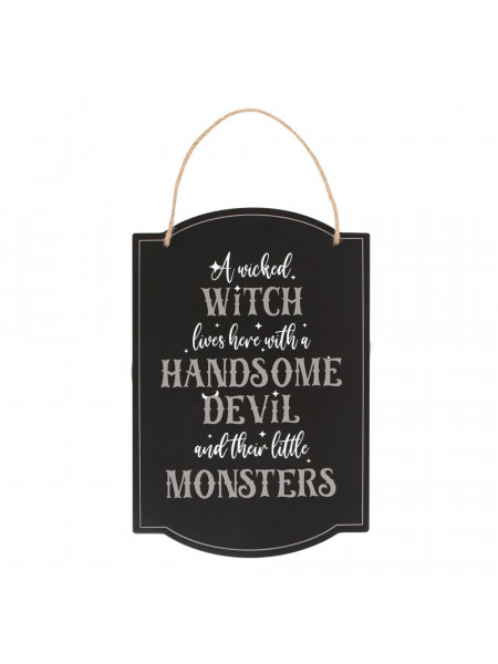 Placuta decorativa Wicked Witch Family 30 cm