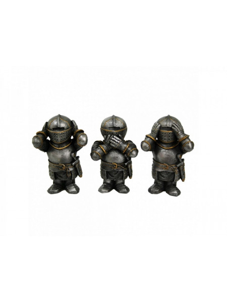 Set 3 statuete Trei cavaleri intelepti 9 cm