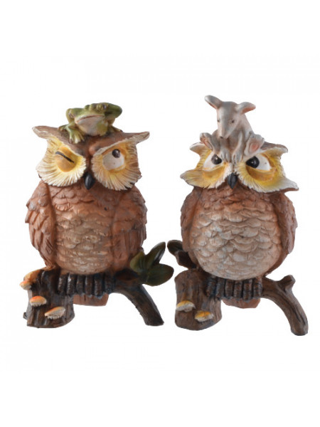 Set statuete Bufnita cu broscuta si soarece 10cm