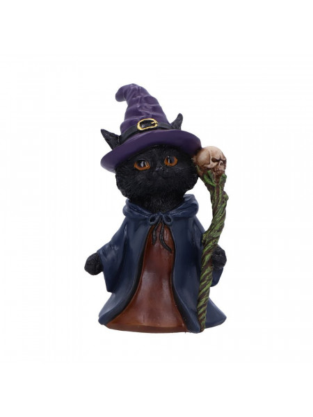Statueta pisicuta Whiskered Wizard 14 cm