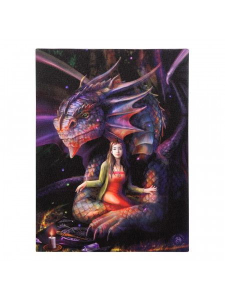 Tablou canvas dragon, Spirit Dragon 19x25cm - Anne Stokes
