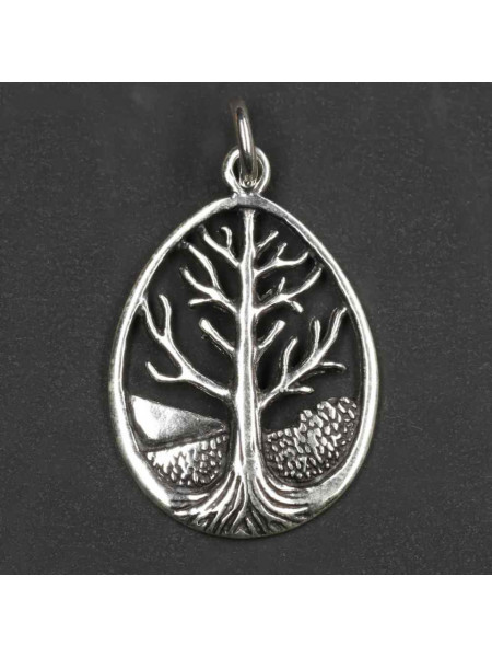 Talisman argint Copacul vietii - Taramul Sacru 4 cm