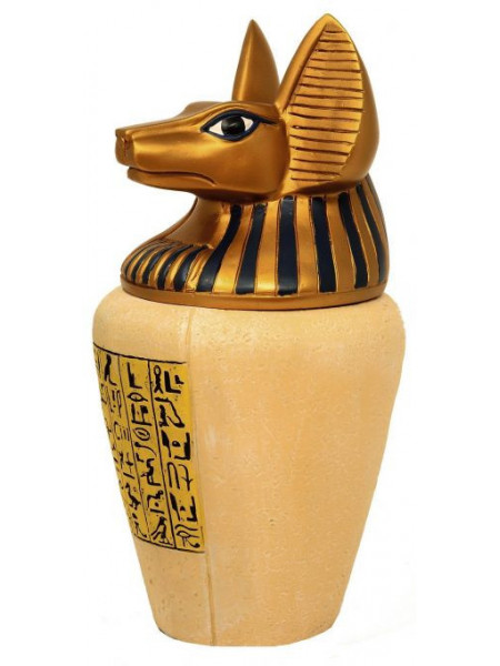 Urna egipteana Anubis 15x29 cm
