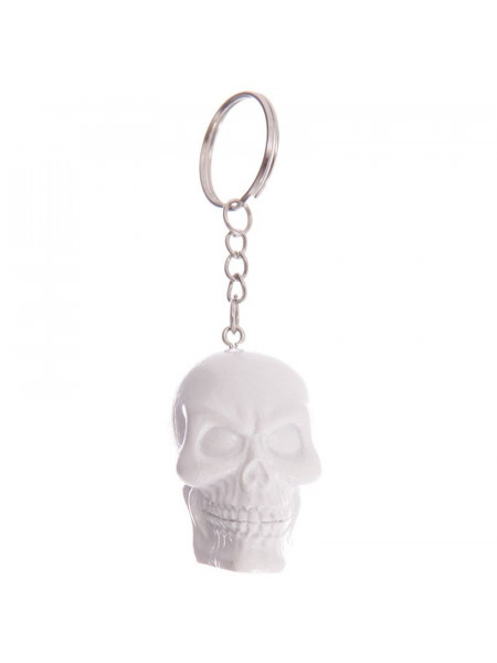 Breloc rasina Craniu alb 4.5cm