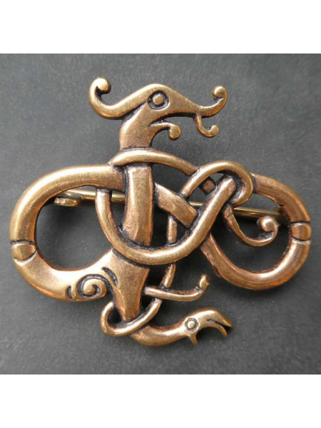 Brosa bronz Bestie Celtica 4.5cm