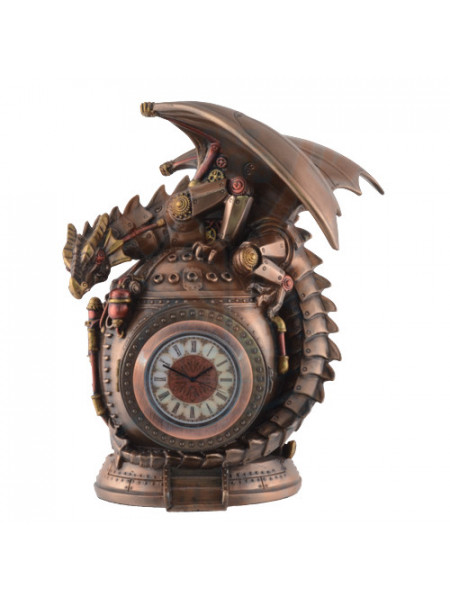 Ceas de birou/ cutie bijuterii dragon steampunk Secretele mecanice 18 cm