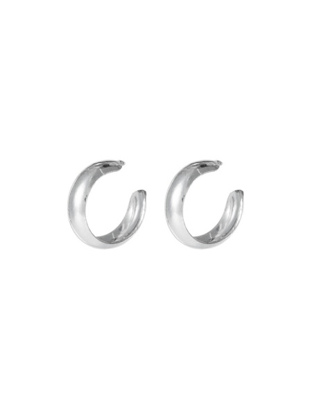 Cercei pe ureche din argint Model simplu, diametru 8.8mm