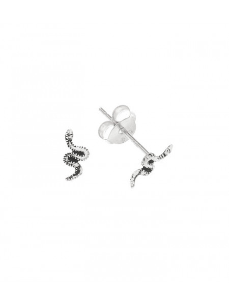 Cercei tip studs din argint Serpisori