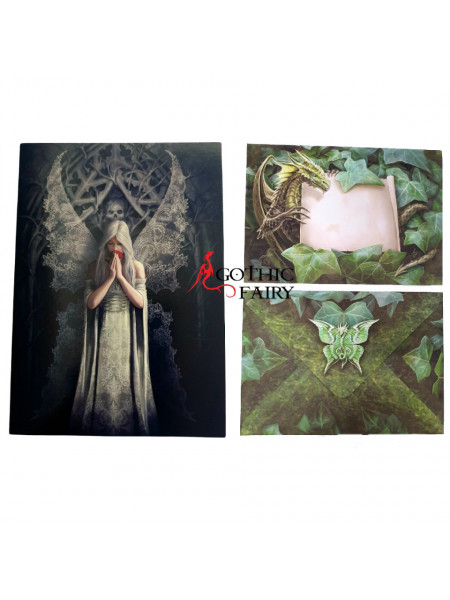 Felicitare inger gotic Doar Dragostea Ramane - Anne Stokes
