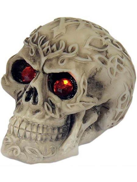 Figurina Craniu cu Ochi Rosii 6x7 cm