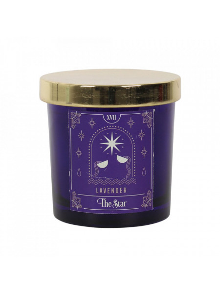 Lumanare magica cu parfum de levantica Tarot Candles - The Star 8 cm