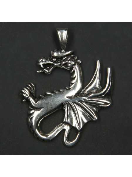 Pandantiv argint Dragon Celtic, 3.6 cm